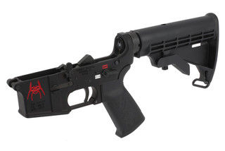 Spikes Tactical Complete AR15 lower with color filled logo
